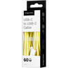 USB Type C – USB Type C laidas 60 W 1 m geltonas Kruger &amp; Matz Basic