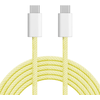 USB Type C – USB Type C laidas 60 W 1.5 m geltonas Kruger &amp; Matz Basic