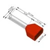 Blow Oem Vamzdelio formos jungtys 2x1.0/8 100vnt - raudona