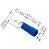 Blow Oem Vamzdelio formos jungtys 4.8/0.5 100vnt - mėlyna