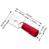 Blow Oem Vamzdelio formos jungtys 4.8/0.8 100vnt - raudona