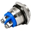 Vandalams atsparus mygtukas, 16 mm monostabilus, 2A, 250V, išsikišęs raktas