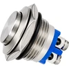 Vandalams atsparus mygtukas, 16 mm monostabilus, 2A, 250V, išsikišęs raktas