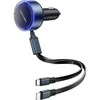 Vention FFOB0 USB-C automobilinis įkroviklis + USB-C/Lightning 30W laidas