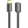 Vention HDMI-A kištukas su HDMI-A moterimi 4K HD PVC kabelis 3 m ventiliacijos AHCBI (juodas)