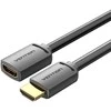 Vention HDMI-A kištukas su HDMI-A moterimi 4K HD PVC kabelis 5 m ventiliacijos AHCBJ (juodas)