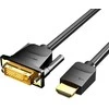 Vention HDMI į DVI kabelis 3 m ventiliacijos ABFBI (juodas)
