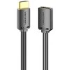 Vention HDMI kištukas su HDMI motele 4K HD 0.5 m ventiliacija AHCBD (juoda)