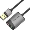 Vention Išorinė USB garso plokštė 0.15 m ventiliacijos CDKHB (pilka)