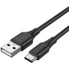 Vention USB 2.0 A į USB-C 3A kabelio ventiliacijos anga CTHBF 1 m juoda