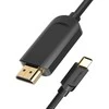 Vention USB-C prie HDMI, ventiliacija CGUBG, 1.5 m (juoda)