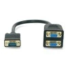 LANBERG AD-0020-BK adapter VGA->VGA x2 20cm
