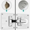Oem Vyrių remonto plokštė 90x90mm - 0.7mm plokštė - baldų vyrių remontas