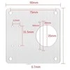 Oem Vyrių remonto plokštė - 90x90mm 0.7mm plokštė - baldų vyrių remontas