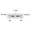 Oem W8 DIY išorinio akumuliatoriaus dėklas - 8x18650 - 20000mAh - C tipas - USB - microUSB