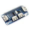 Waveshare 4xUSB Hub Hat - Raspberry Pi 3/2/Zero Priedėlis