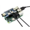 Waveshare 4xUSB Hub Hat - Raspberry Pi 3/2/Zero Priedėlis