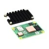 Waveshare Aliuminis radiatorius, skirtas Raspberry Pi Compute Module 4 su šilumai laidžia juosta, juodas