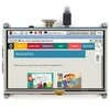 Oem Waveshare Varžinis Lietimui Jautrus Ekranas Raspberry Pi 3/2/B+ mikrokompiuteriui - LCD TFT 5" 800x480px HDMI + GPIO