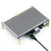 Oem Waveshare Varžinis Lietimui Jautrus Ekranas Raspberry Pi 3/2/B+ mikrokompiuteriui - LCD TFT 5" 800x480px HDMI + GPIO