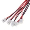 Oem XH 1S 2P balansavimo kištukas su 10 cm laidu – raudona/juoda balansavimo jungtis