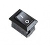 Oem XL601 raktinis jungiklis - 15x10mm - vienvietis - ON/OFF - juodas - 10 vnt.