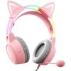 Žaidimų ausinės ONIKUMA X15Pro Rožinė Cat's Ears