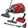 Bosch BGS41PET1 Serija 6, Dulkių siurblys be maišelio, ProAnimal, Raudona