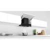 Bosch Serija 6, Integruojamasis kamino tipo gartraukis, 60 cm, skaidrus stiklas su juodu atspaudu DBB67AM60