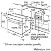 Bosch HBF010BV1S Serija 2, Įmontuojamoji orkaitė, 60 x 60 cm, Balta