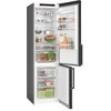 Bosch KGN39VXBT Serija 4, Laisvai statomas šaldytuvas-šaldiklis su šaldiklio skyriumi apačioje, 203 x 60 cm, Juodas stainless steel