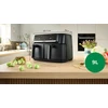 Bosch MAFD440B7 Serija 4, Double Drawer Air Fryer, Juodas