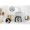 Bosch MCM3PM38S Virtuvės kombainas, MultiTalent 3 Plus, 900 W, Juoda, šiaušto nerūdijančio plieno