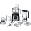 Bosch MCM3PM38S Food processor, MultiTalent 3 Plus, 900 W, Juodas, Brushed stainless steel
