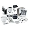 Virtuvinis kombainas Bosch MUM5XL74 Series 4, Kitchen machine with scale, MUM 5, 1000 W, Baltas, champagne
