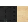 Bosch POH6B6K30 Serija 2, Dujinė kaitlentė, 60 cm, Kietas stiklas, Juodas