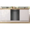 Bosch SMP4ECC72S Serija 4, Indaplovė, montuojama iš apačios, 60 cm, Juodas šlifuotas plienas, atsparus pirštų atspaudams