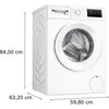 Skalbimo mašina Bosch WAN2808LSN Serija 4, Skalbyklė, pakraunama iš priekio, 8kg, maks. 1400 aps./min.