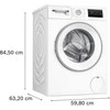 Skalbimo mašina Bosch WAN2829SSN Serija 4, Skalbyklė, pakraunama iš priekio, 9kg, maks. 1400 aps./min.