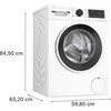 Skalbimo mašina Bosch WGG244FWSN Serija 6, pakraunama iš priekio, 9kg, 1400 aps./min.