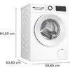 Skalbimo mašina Bosch WGG256ZZSN Serija 6, Skalbyklė, pakraunama iš priekio, 10 kg, maks. 1600 aps./min.