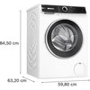 Bosch WGK264FLSN Serija 6, Skalbyklė, pakraunama iš priekio, 11 kg, maks. 1400 aps./min.