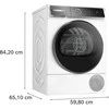 Bosch WQB246DASN Serija 8, Džiovyklė su šilumos siurbliu, 9kg