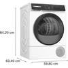 Bosch WQH245B9SN Serija 6, Džiovyklė su šilumos siurbliu, 9kg