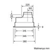 Gartraukis Bosch DHL555BL Serija 4, Gartraukio modulis, 53 cm, Sidabrinio metalo