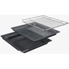 Bosch HRG578BB7 Serija 6, Įmontuojamoji orkaitė su papildomų garų funkcija, 60 x 60 cm, Juodas