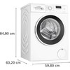 Skalbimo mašina Bosch WGE03400SN Serija 2, Skalbyklė, pakraunama iš priekio, 8kg, 1400 aps/min