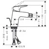Hansgrohe Logis Bide70 maisytuvas bide