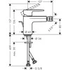Bidė maišytuvas Hansgrohe Vernis Blend, 71210670, juodas matinis
