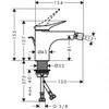 Bidė maišytuvas Hansgrohe Vivenis 75200000, chromas